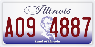 IL license plate A094887