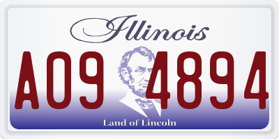 IL license plate A094894