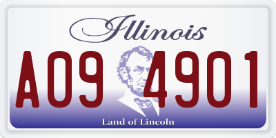IL license plate A094901