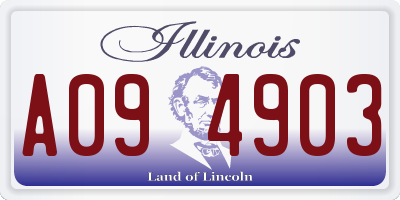 IL license plate A094903