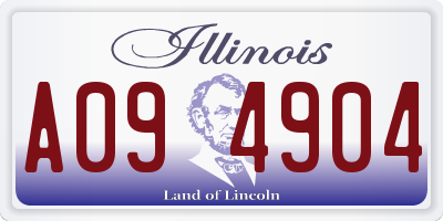 IL license plate A094904