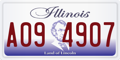 IL license plate A094907