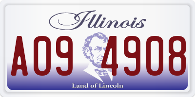 IL license plate A094908