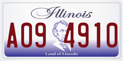 IL license plate A094910
