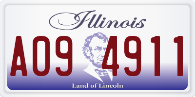IL license plate A094911