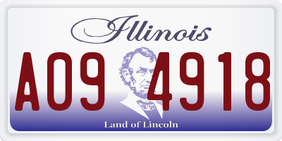 IL license plate A094918