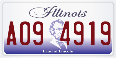 IL license plate A094919