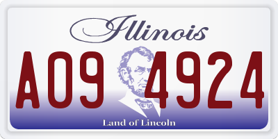 IL license plate A094924