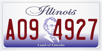 IL license plate A094927