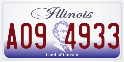 IL license plate A094933