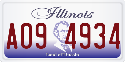 IL license plate A094934