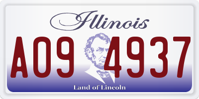 IL license plate A094937