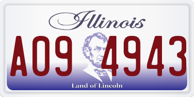 IL license plate A094943
