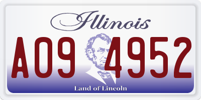 IL license plate A094952