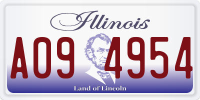 IL license plate A094954