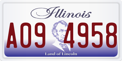 IL license plate A094958