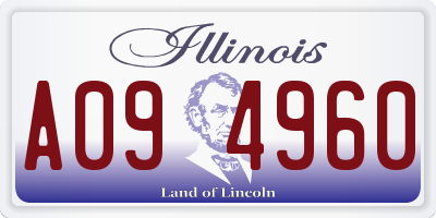 IL license plate A094960