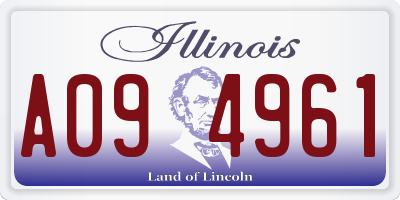 IL license plate A094961