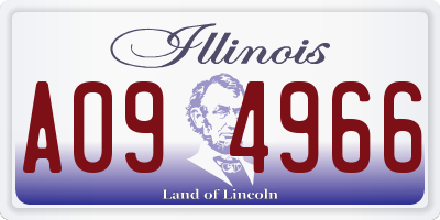 IL license plate A094966