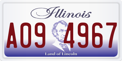 IL license plate A094967