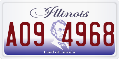 IL license plate A094968