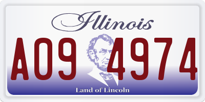 IL license plate A094974