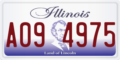 IL license plate A094975
