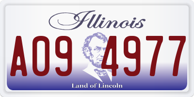 IL license plate A094977