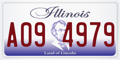 IL license plate A094979