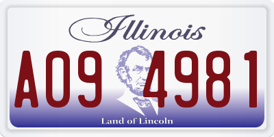 IL license plate A094981