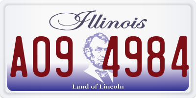 IL license plate A094984