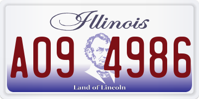 IL license plate A094986