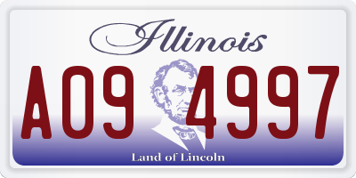IL license plate A094997
