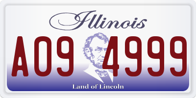 IL license plate A094999