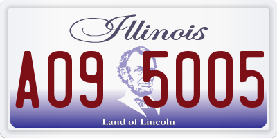 IL license plate A095005