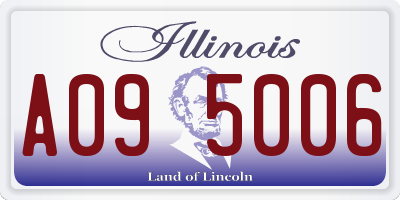IL license plate A095006