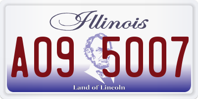 IL license plate A095007