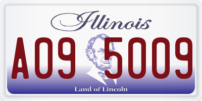 IL license plate A095009