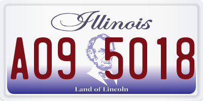 IL license plate A095018