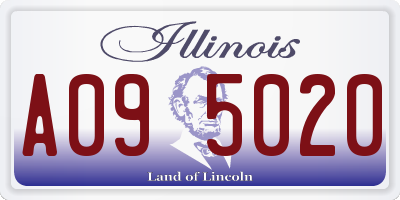IL license plate A095020