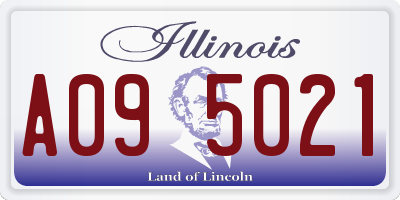 IL license plate A095021