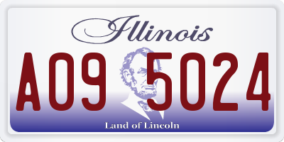IL license plate A095024