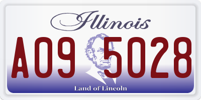 IL license plate A095028