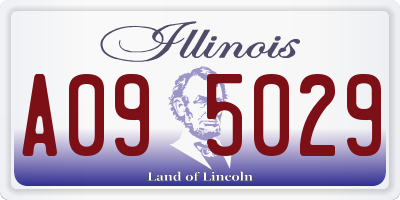 IL license plate A095029