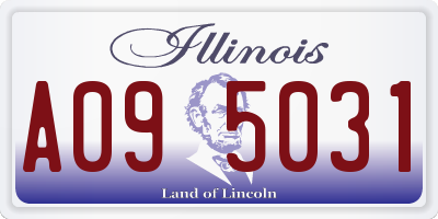IL license plate A095031