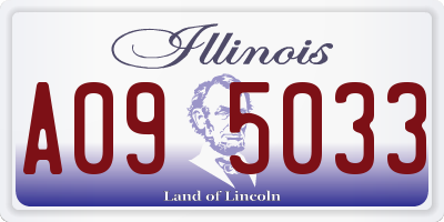 IL license plate A095033