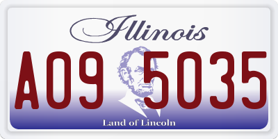 IL license plate A095035