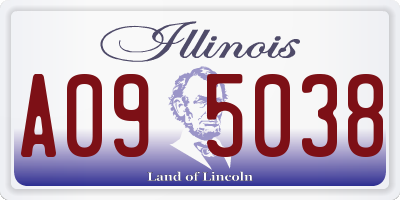 IL license plate A095038