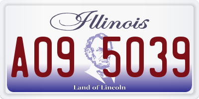 IL license plate A095039