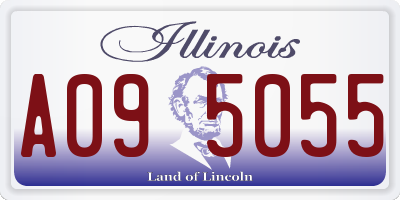 IL license plate A095055